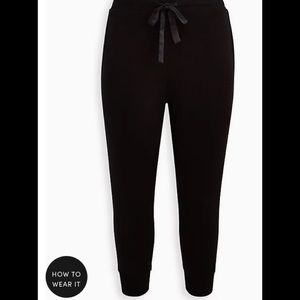 nwt torrid black sleep jogger pants 3x